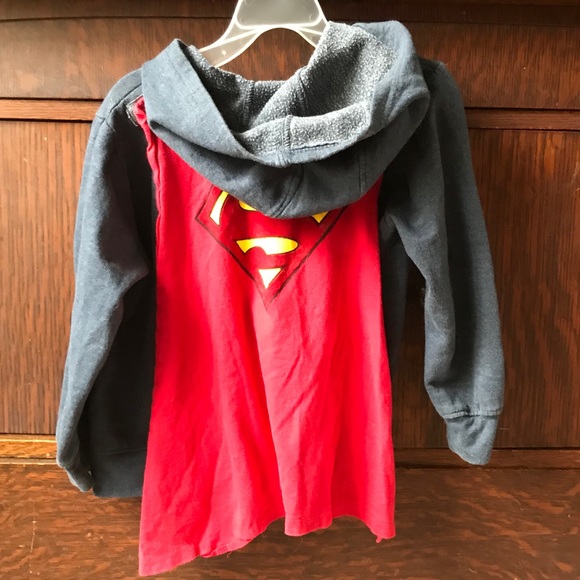SOLD // Superman zip-up hoodie with cape 4/5 - Picture 3 of 5